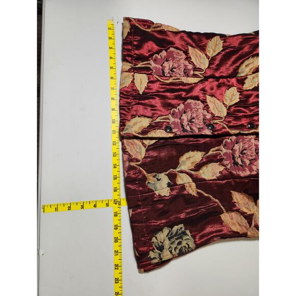 Vtg Coldwater Creek Floral Jacket Womens Small Brocade Tapestry Blazer Roses - Picture 12 of 16